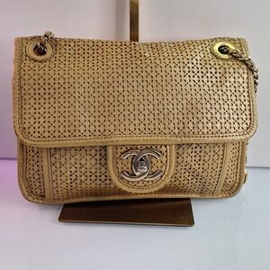 Chanel Gold Woven Women's Bag